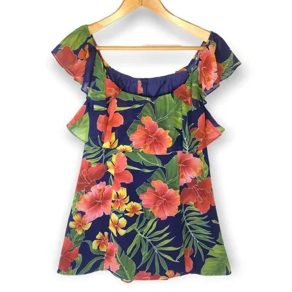 Privacy Please x REVOLVE Norval Dress Button Front Mini Size XS Blue Tropical - Picture 5 of 11